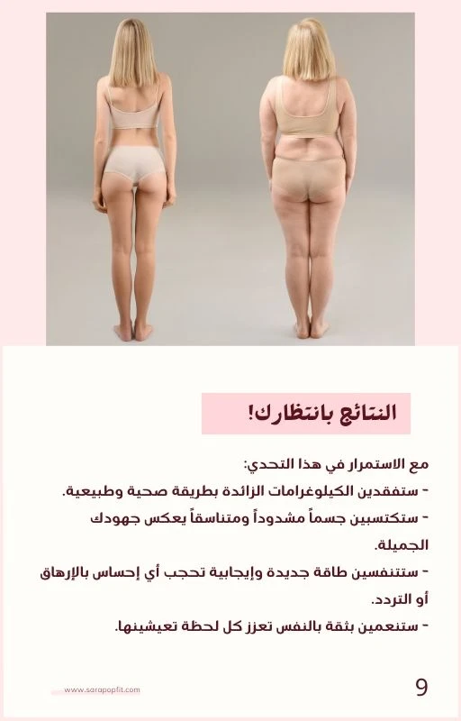 الدليل الكامل لتحدي ٦ اسابيع مع سارة بوب فيت