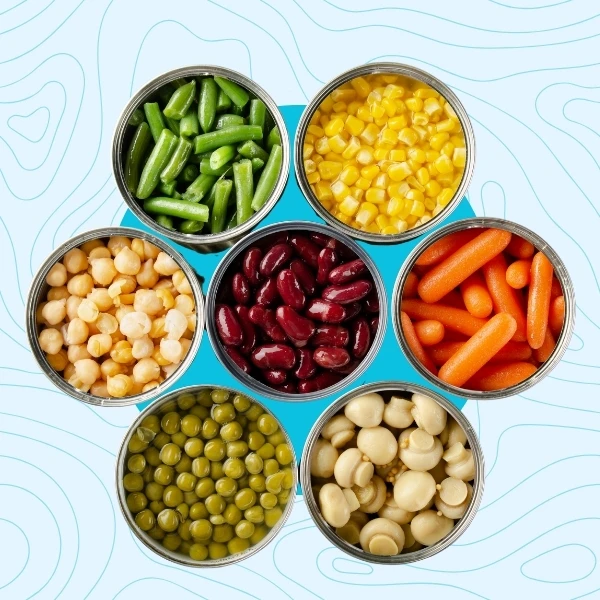 معلبات أساسية صحية - أطعمة معلبة يجب تواجدها في مط...